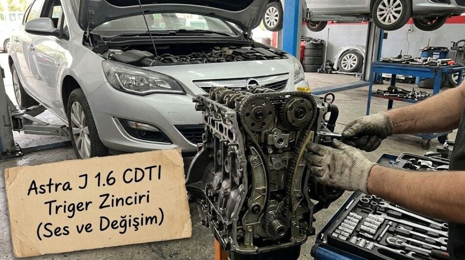 ASTRA J 1.6 CDTI TRİGER DEĞİŞİM ZAMANI: Astra J 1.6 CDTI Triger Zinciri Ne Zaman Değişir, Ses Yapması Normal mi?