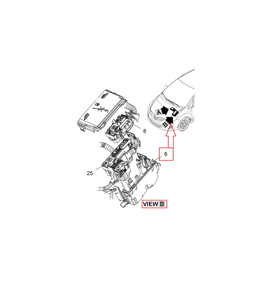 Opel Corsa D Sigorta Alt Kutusu 2007-2014 Modeller Arası Orijinal Ürün 13246937