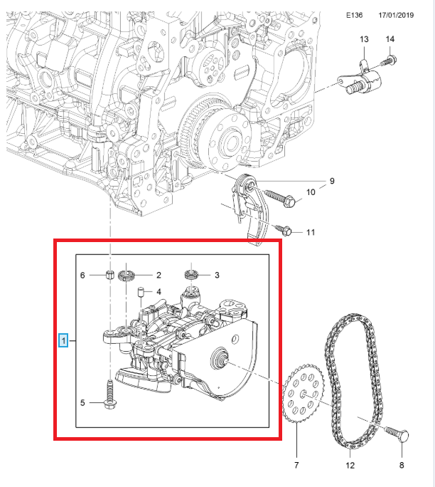 Opel Insıgnıa A Yağ ve Vakum Pompası 2014-2017 Modeller Arası 1.6 Dizel Motor Orijinal Ürün 55509127