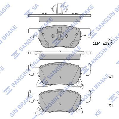 Opel Astra K Ön Fren Balata Takımı (300mm Diskler İçin) 2016-2021 Modeller Arası 1.0-1-2-1.4-1.6 Turbo Benzinli / 1.5-1.6 Dizel Motor HI-Q Marka SP4240