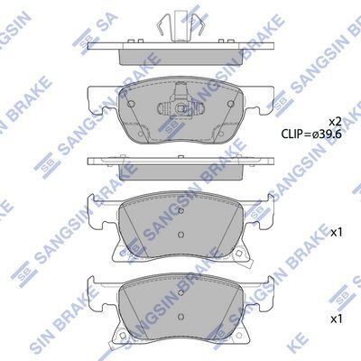 Opel Astra K Ön Fren Balata Takımı (276mm Diskler İçin) 2016-2021 Modeller Arası 1.0-1-2-1.4-1.6 Turbo Benzinli / 1.5-1.6 Dizel Motor HI-Q Marka SP4239