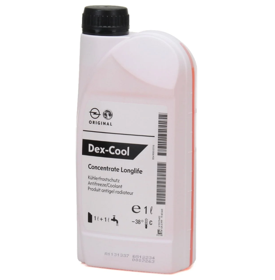 Orıgınal Dex-Cool Concentrate LongLife 1 Litre -38 C Kırmızı Antifiriz Orijinal 93170402