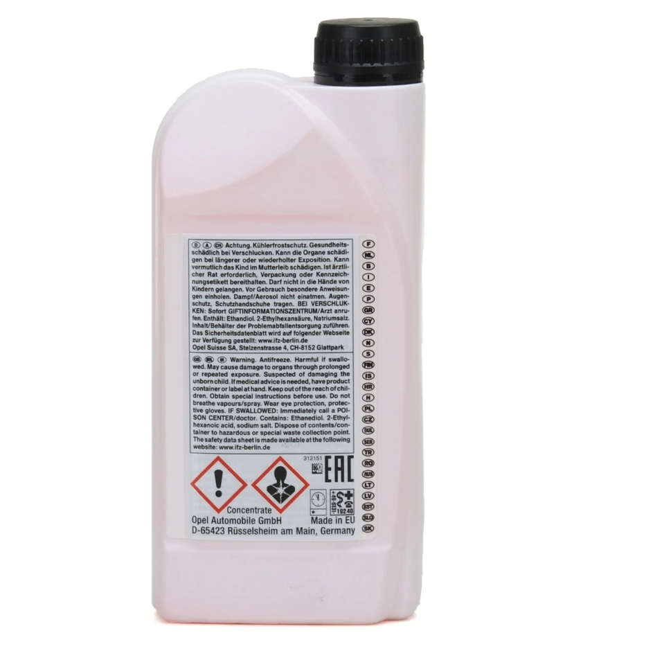 Orıgınal Dex-Cool Concentrate LongLife 1 Litre -38 C Kırmızı Antifiriz Orijinal 93170402
