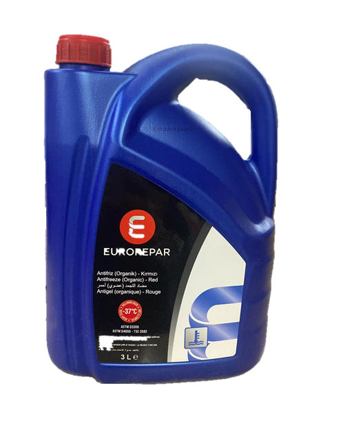 Antifriz Kırmızı 3 Litre Organik -37 C Eurorepar Marka 1691352580