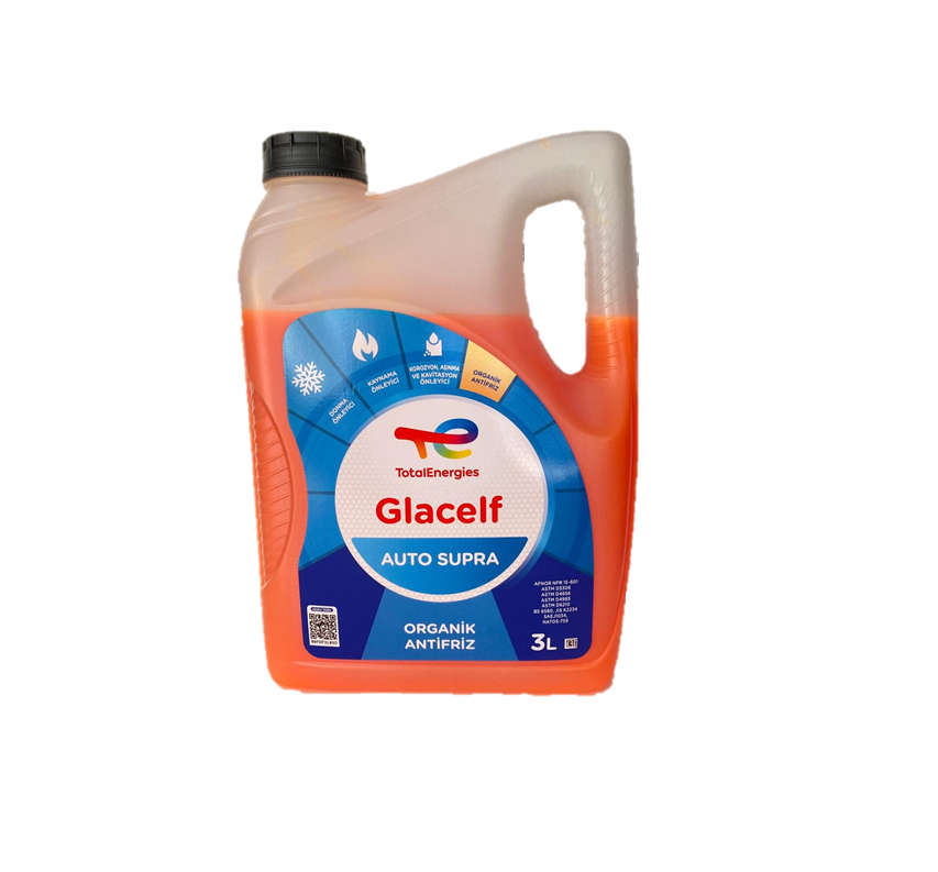 Glacelf Auto Supra Organik Kırmızı Antifriz 3 Litre -37 C Total Marka TOT-221257